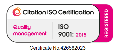 ISO 9001:2015 certification badge