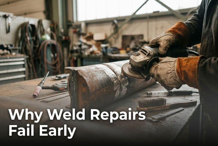 Why Weld Repairs Fail Early on Hygienic and General Industrial Equipment