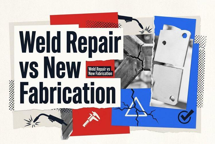 Weld Repair or New Part Fabrication for Cracked Machine Frames