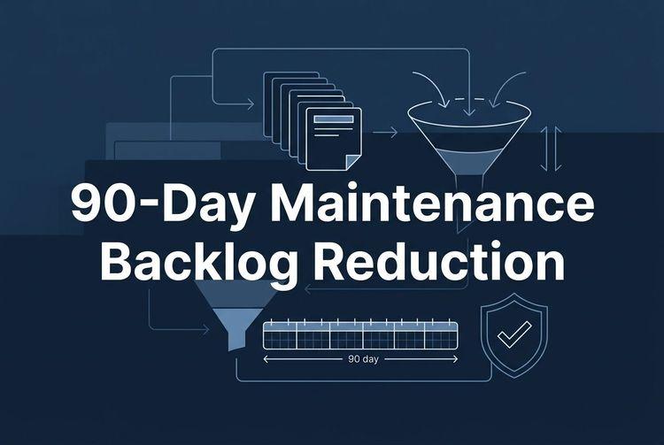 A 90-Day Plan to Reduce Maintenance Backlog in Small Factories